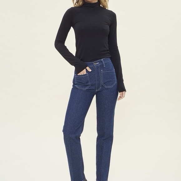 Lykke Wullf Ranch Pant Blue Women's Jeans